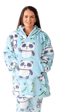 Load image into Gallery viewer, Casa Rosso Panda Cute Blue Panda Hoodie - 036203