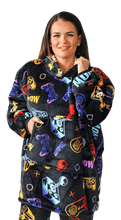 Load image into Gallery viewer, Casa Rosso Panda Black Gamer Hoodie - 036204