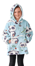 Load image into Gallery viewer, Casa Rosso Panda Cute Blue Panda Kid Hoodie - 036216