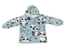 Load image into Gallery viewer, Casa Rosso Panda Cute Blue Panda Kid Hoodie - 036216