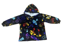 Load image into Gallery viewer, Casa Rosso Panda Black Gamer Kid Hoodie - 036217