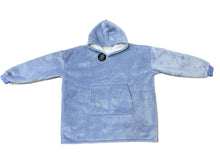 Load image into Gallery viewer, Casa Rosso Flannel+Sherpa Hoodie Skyway Blue - 036227