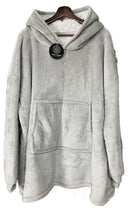Load image into Gallery viewer, Casa Rosso Sherpa Hoodie Grey - 036228