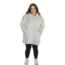 Load image into Gallery viewer, Casa Rosso Sherpa Hoodie Grey - 036228
