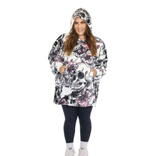 Load image into Gallery viewer, Casa Rosso Panda Floral Gothic Hoodie - 036257