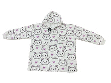 Load image into Gallery viewer, Casa Rosso Panda Kitty Whiskers Hoodie - 036259