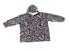 Load image into Gallery viewer, Casa Rosso Panda Butterfly Leopard Hoodie - 036261