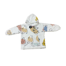 Load image into Gallery viewer, Casa Rosso Panda Multi Kitty Kid Hoodie - 036265