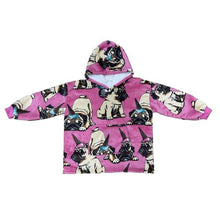 Load image into Gallery viewer, Casa Rosso Panda Pug Party Kid Hoodie - 036269