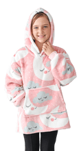 Load image into Gallery viewer, Casa Rosso Panda Moon & Cloud Kid Hoodie - 036270