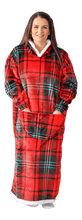 Load image into Gallery viewer, Casa Rosso Panda Flanno Jumbo Hoodie - 036275