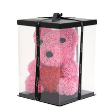Load image into Gallery viewer, Rose Bear Pink Black Eye with Red Heart 40CM - 270011