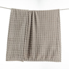 Load image into Gallery viewer, Casa Rosso Bubble Flannel Throw Taupe 127X152CM - 655119