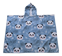 Load image into Gallery viewer, CR Hoodie Towel Plus Hood Panda Blue 90X120CM - 662073