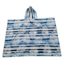 Load image into Gallery viewer, CR Hoodie Towel Plus Hood Blue Palm Stripe 90X120CM - 662138