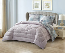 Load image into Gallery viewer, Casa Rosso Comforter Set Queen Ada Grey Blue 230x250CM - 664059