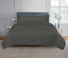 Load image into Gallery viewer, Casa Rosso Bamboo Sheet Set Charcoal QB 240X260CM - 664136
