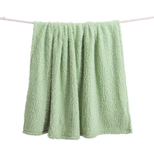 Load image into Gallery viewer, Casa Rosso Sherpa Blanket QB Sage Green 200X240CM - 664149