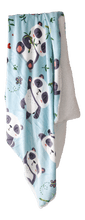 Load image into Gallery viewer, Casa Rosso Throw Panda Cute Blue Panda 127X152CM - 664184