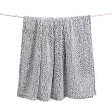 Load image into Gallery viewer, Casa Rosso Sherpa Throw 2Tone Black/White 127X152CM - 664200