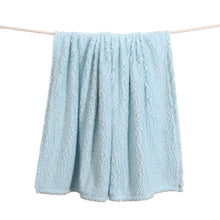 Load image into Gallery viewer, Casa Rosso Sherpa Blanket QB Winter Blue 200X240CM - 664222