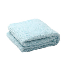 Load image into Gallery viewer, Casa Rosso Sherpa Blanket KB Winter Blue 220X240CM - 664224