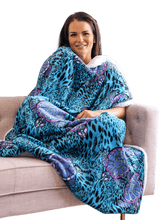 Load image into Gallery viewer, Casa Rosso Throw Panda Aqua Turtle 127X152CM - 664240