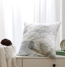 Load image into Gallery viewer, Casa Rosso Cushion Pale Leaf Grey/Blue 45X45CM - 664260