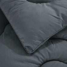 Load image into Gallery viewer, Casa Rosso Bamboo Comforter Charcoal QB 220X220CM - 664278