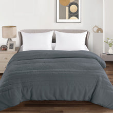 Load image into Gallery viewer, Casa Rosso Lapin Comforter Charcoal QB 220X220CM - 664284