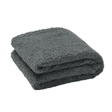 Load image into Gallery viewer, Casa Rosso Sherpa Throw Charcoal 127X152CM - 664382