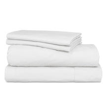 Load image into Gallery viewer, Ardor Boudoir Vintage Washed Sheet Set DB White - 664464