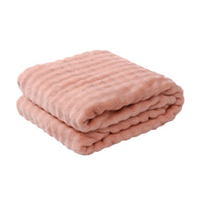 Load image into Gallery viewer, Casa Rosso Bubble Flannel Throw Pink 127X152CM - 664499