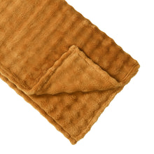 Load image into Gallery viewer, Casa Rosso Bubble Flannel Throw Mustard 127X152CM - 664502