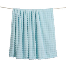 Load image into Gallery viewer, Casa Rosso Bubble Flannel Throw Winter Blue 127X152CM - 664514
