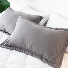 Load image into Gallery viewer, Casa Rosso Jacquard MF 2Pcs Pillow Cases Dark Grey 48X73+5CM - 664545