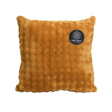 Load image into Gallery viewer, Casa Rosso Bubble Flannel Cushion Mustard 45X45CM - 664553