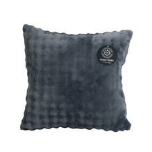 Load image into Gallery viewer, Casa Rosso Bubble Flannel Cushion Charcoal 45X45CM - 664554