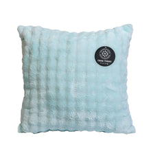 Load image into Gallery viewer, Casa Rosso Bubble Flannel Cushion Winter Blue 45X45CM - 664574