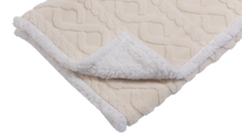 Load image into Gallery viewer, Casa Rosso Jacquard Sherpa Throw Ivory 127X152CM - 664891