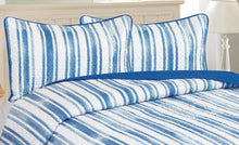 Load image into Gallery viewer, Casa Rosso Vintage 2Pc Pillow Case Pinsonic Hampton Blue Stripe 48X73CM - 665802