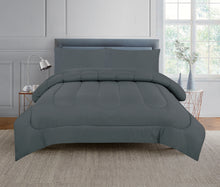 Load image into Gallery viewer, Casa Rosso Comforter Set Charcoal QB 210X210CM - 665817