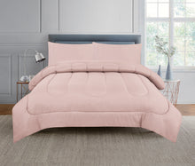 Load image into Gallery viewer, Casa Rosso Comforter Set Silver Pink QB 210X210CM - 665825