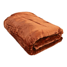 Load image into Gallery viewer, Casa Rosso Mink Blanket KB Burnt Orange 215X260CM - 666061