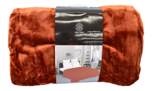 Load image into Gallery viewer, Casa Rosso Mink Blanket KB Burnt Orange 215X260CM - 666061