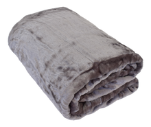 Load image into Gallery viewer, Casa Rosso Mink Blanket QB Charcoal 200X240CM - 666011