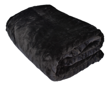 Load image into Gallery viewer, Casa Rosso Mink Blanket KB Black 215X260CM - 666169