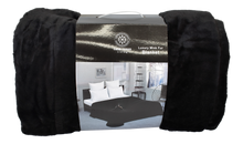 Load image into Gallery viewer, Casa Rosso Mink Blanket KB Black 215X260CM - 666169