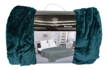 Load image into Gallery viewer, Casa Rosso Mink Blanket KB Deep Lake 215X260CM - 666664