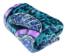 Load image into Gallery viewer, Casa Rosso Mink Blanket DB Turtle Aqua 180X210CM - 666088